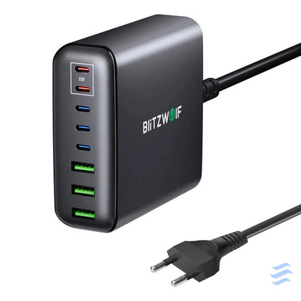 Wall charger Blitzwolf BW S26 250W (black) mains chargers