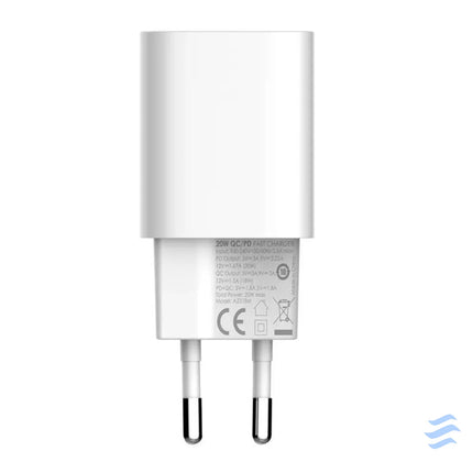 Wall charger LDNIO A2318M USB USB C + USB C Lightning Cable mains chargers