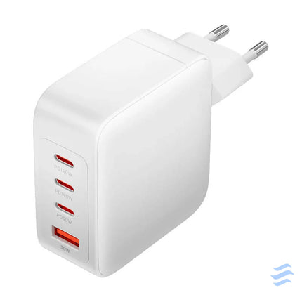 Wall charger Vention FEIW0 EU 3xUSB C USB A 140W/140W/30W/18W GaN (white) mains chargers