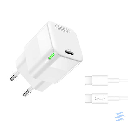 Wall charger XO CE06 30W USB C with cable UBS C mains chargers