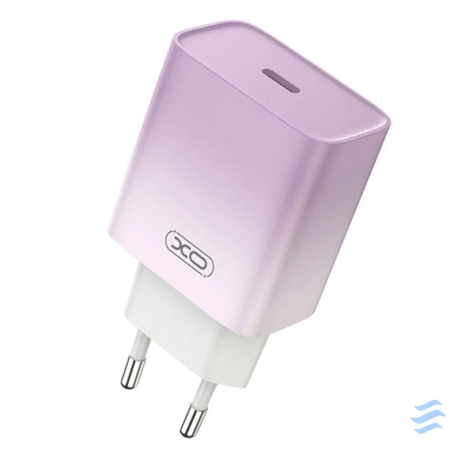 Wall charger XO CE18 USB C PD30W (purple) mains chargers