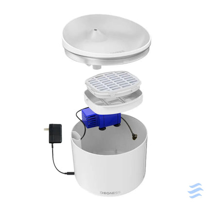 Water Fountain for pets 1l Dogness (white) Water dispensers