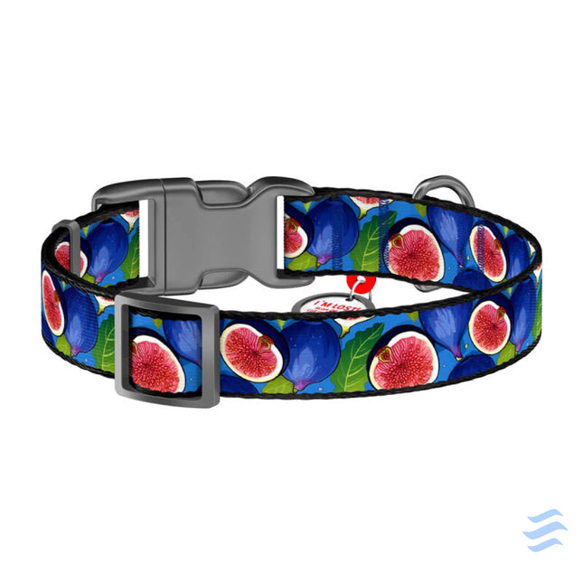 Waudog ’Fig’ nylon dog collar with QR code size S Walking and transportation