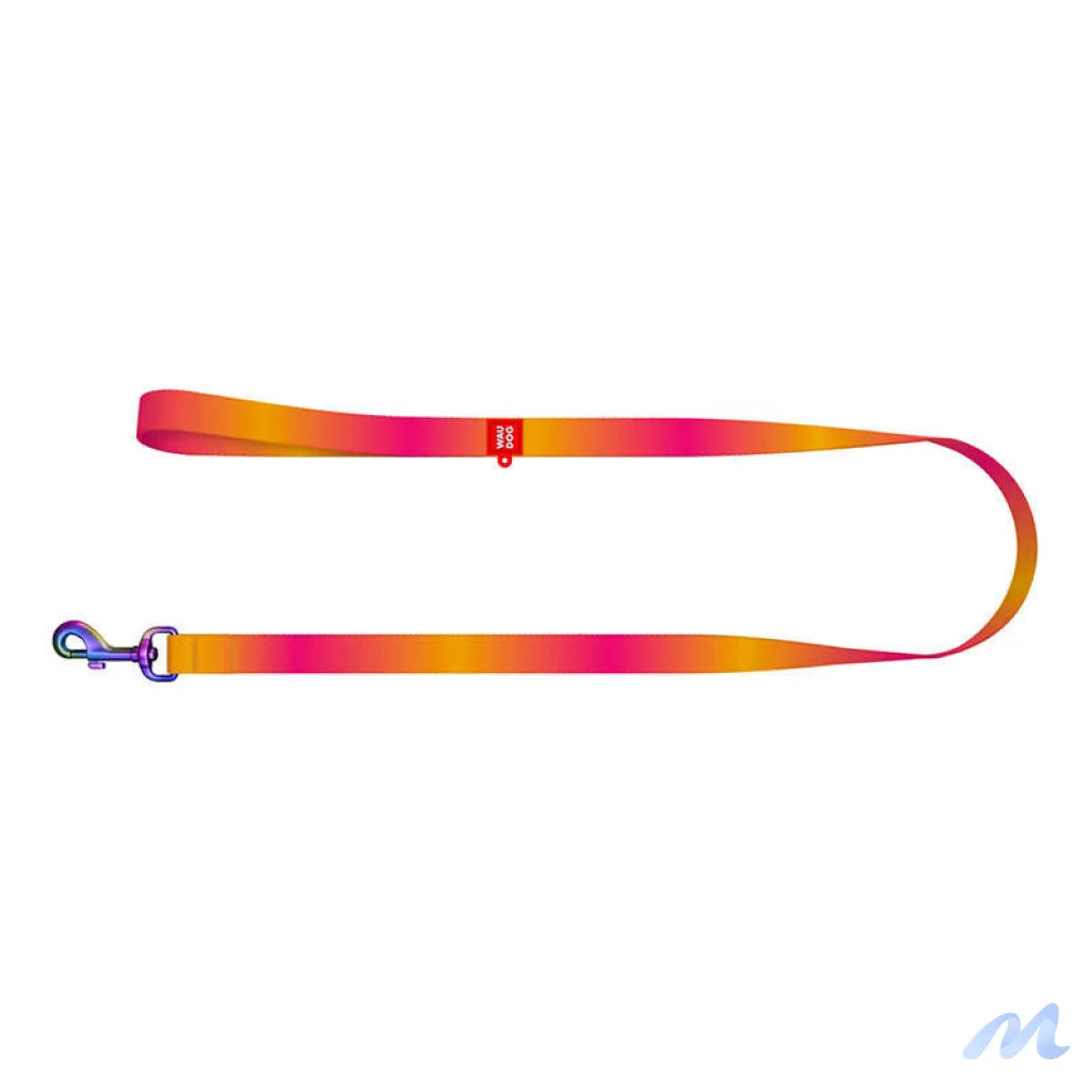 WAUDOG gradient nylon dog leash, 15mm wide, 122cm long, orange