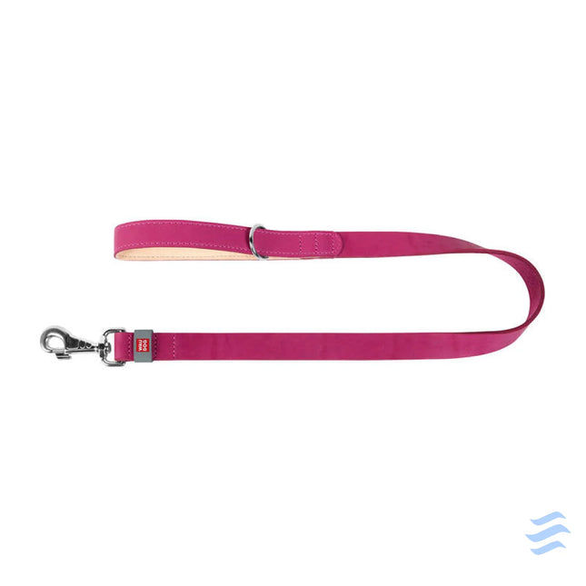 WAUDOG natural leather dog leash 20 mm wide 122 cm long pink Walking and transportation