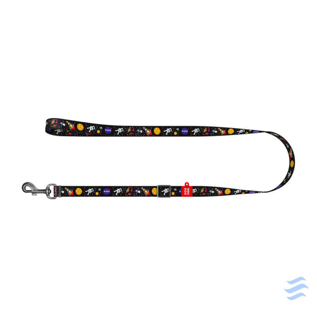 Waudog nylon dog leash pattern ’NASA21’’ width 20 mm length 122 cm. Walking and transportation