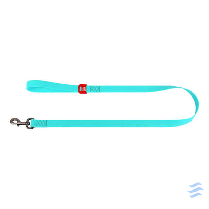 WAUDOG waterproof luminescent dog leash 25mm wide 183 cm long turquoise Walking and transportation