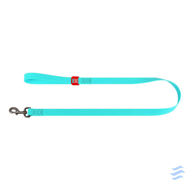 WAUDOG waterproof luminescent dog leash 25mm wide 183 cm long turquoise Walking and transportation