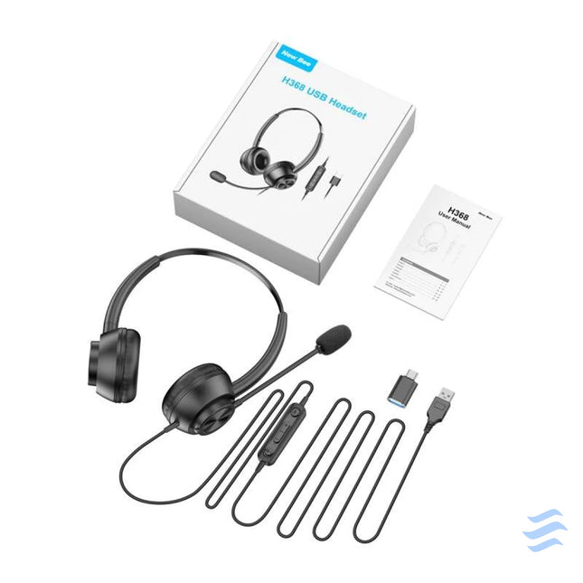 Wired headset with microphone New Bee H368 Wired