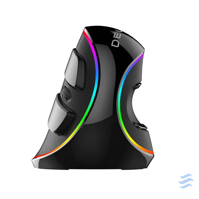 Wired Vertical Mouse Delux M618Plus 4000DPI RGB Vertical mice