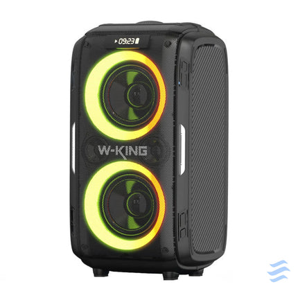 Wireless Bluetooth Speaker W KING T9 Pro 120W + 2 microphones (black) Bluetooth portable speakers