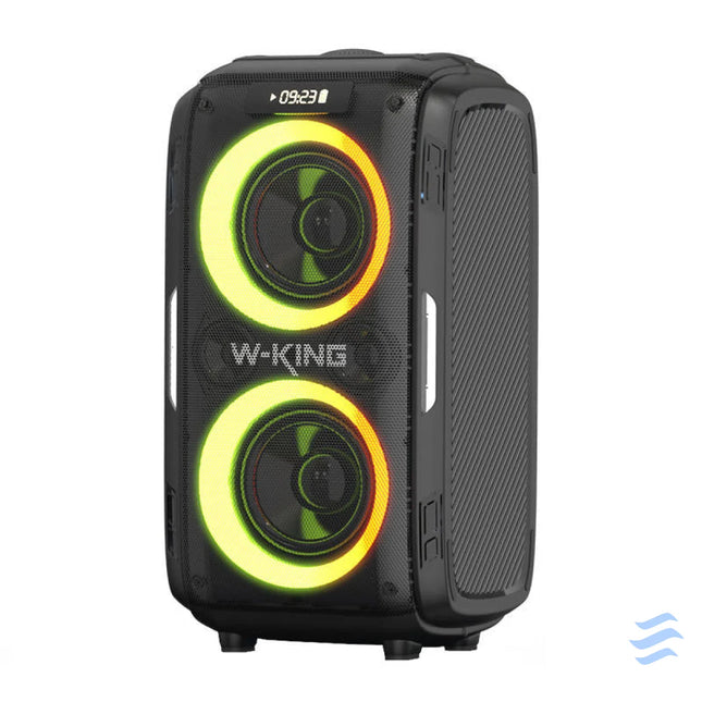Wireless Bluetooth Speaker W KING T9 Pro 120W + 2 microphones (black) Bluetooth portable speakers