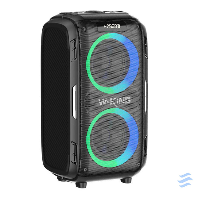 Wireless Bluetooth Speaker W KING T9 Pro 120W + 2 microphones (black) Bluetooth portable speakers