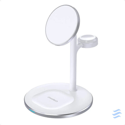 Wireless charger Choetech with stand 2in1 (white) Wireless chargers