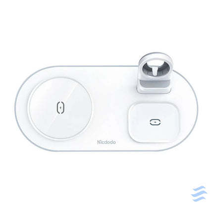 Wireless Charger Mcdodo CH 7060 3 in 1 15W (mobile/TWS/Apple watch) (white) Car chargers