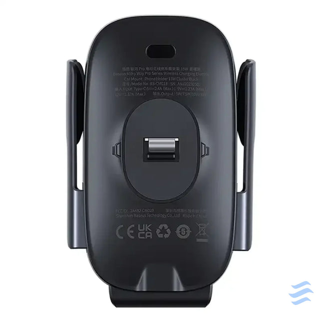 Wireless Charging Car Mount Baseus MilkyWay Pro 15W (black) Phone holders