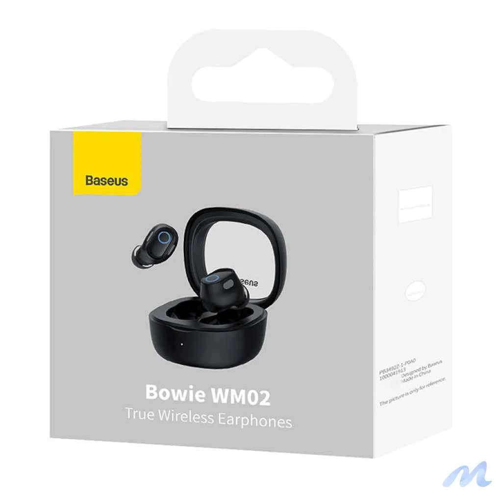 Wireless headphones Baseus Bowie WM02 TWS, Bluetooth 5.0 (black)