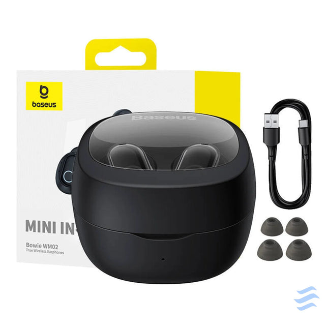 Wireless headphones Baseus Bowie WM02 TWS Bluetooth 5.0 (black) OS TWS