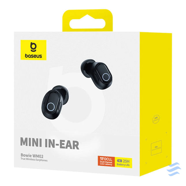 Wireless headphones Baseus Bowie WM02 TWS Bluetooth 5.0 (black) OS TWS