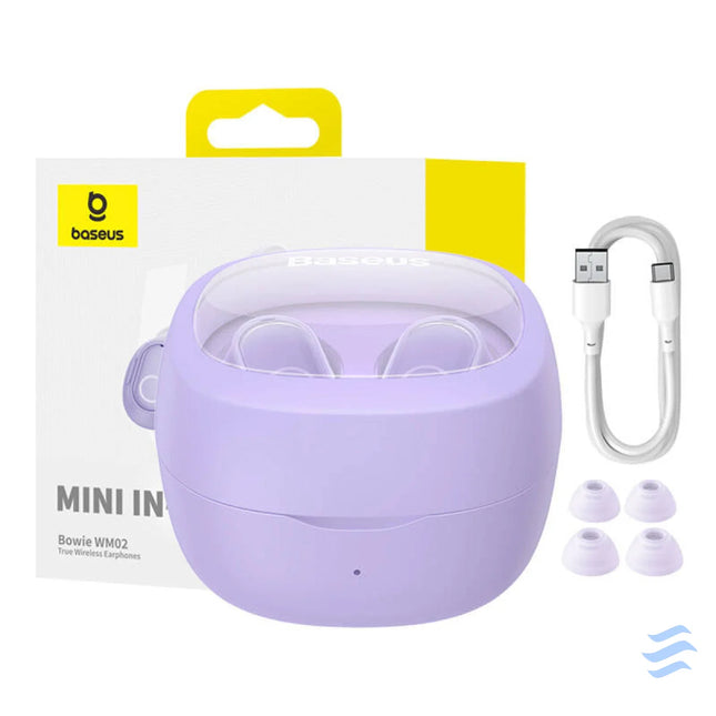Wireless headphones Baseus Bowie WM02 TWS Bluetooth 5.0 (Violet) OS TWS