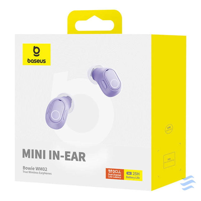 Wireless headphones Baseus Bowie WM02 TWS Bluetooth 5.0 (Violet) OS TWS
