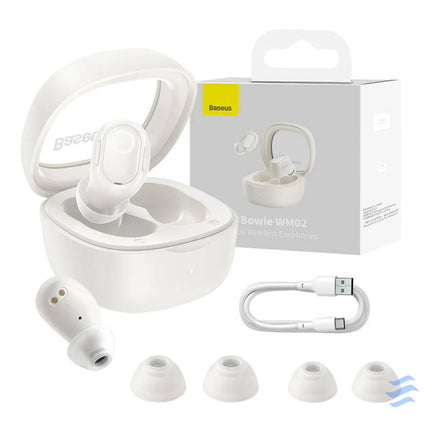 Wireless headphones Baseus Bowie WM02 TWS Bluetooth 5.0 (white) TWS