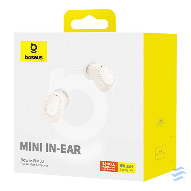Wireless headphones Baseus Bowie WM02 TWS Bluetooth 5.0 (white) OS TWS