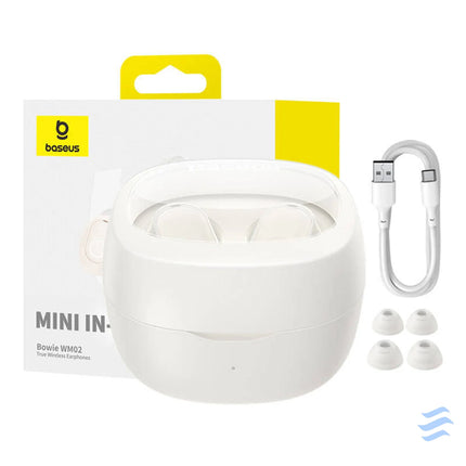 Wireless headphones Baseus Bowie WM02 TWS Bluetooth 5.0 (white) OS TWS