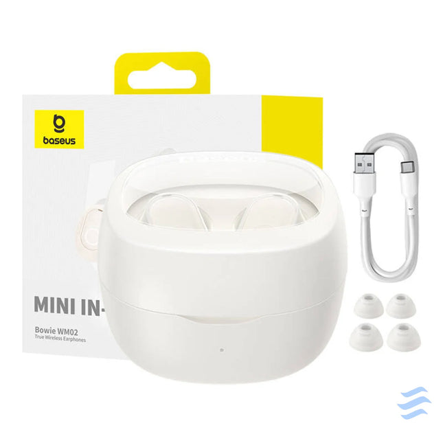 Wireless headphones Baseus Bowie WM02 TWS Bluetooth 5.0 (white) OS TWS