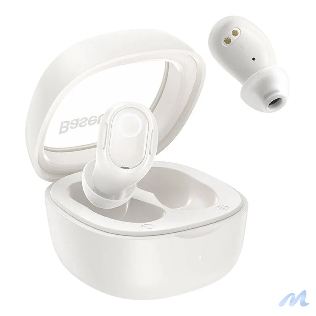 Wireless headphones Baseus Bowie WM02 TWS, Bluetooth 5.0 (white) OS