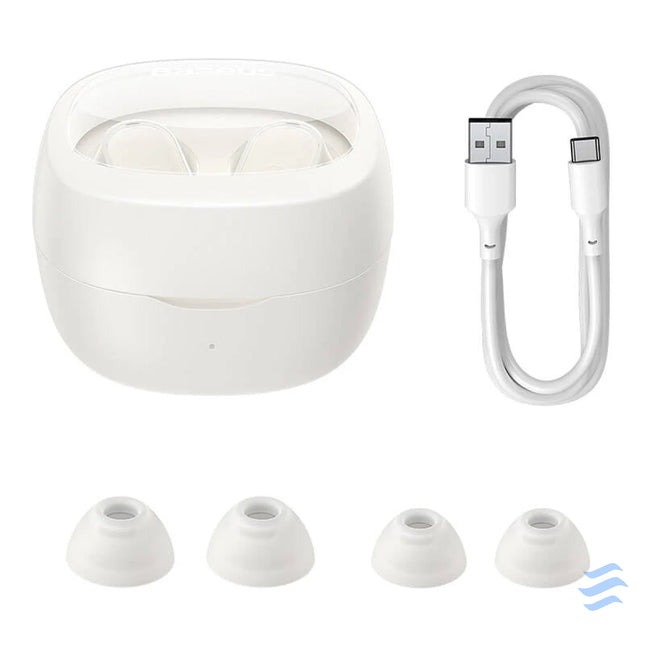 Wireless headphones Baseus Bowie WM02 TWS Bluetooth 5.0 (white) OS TWS