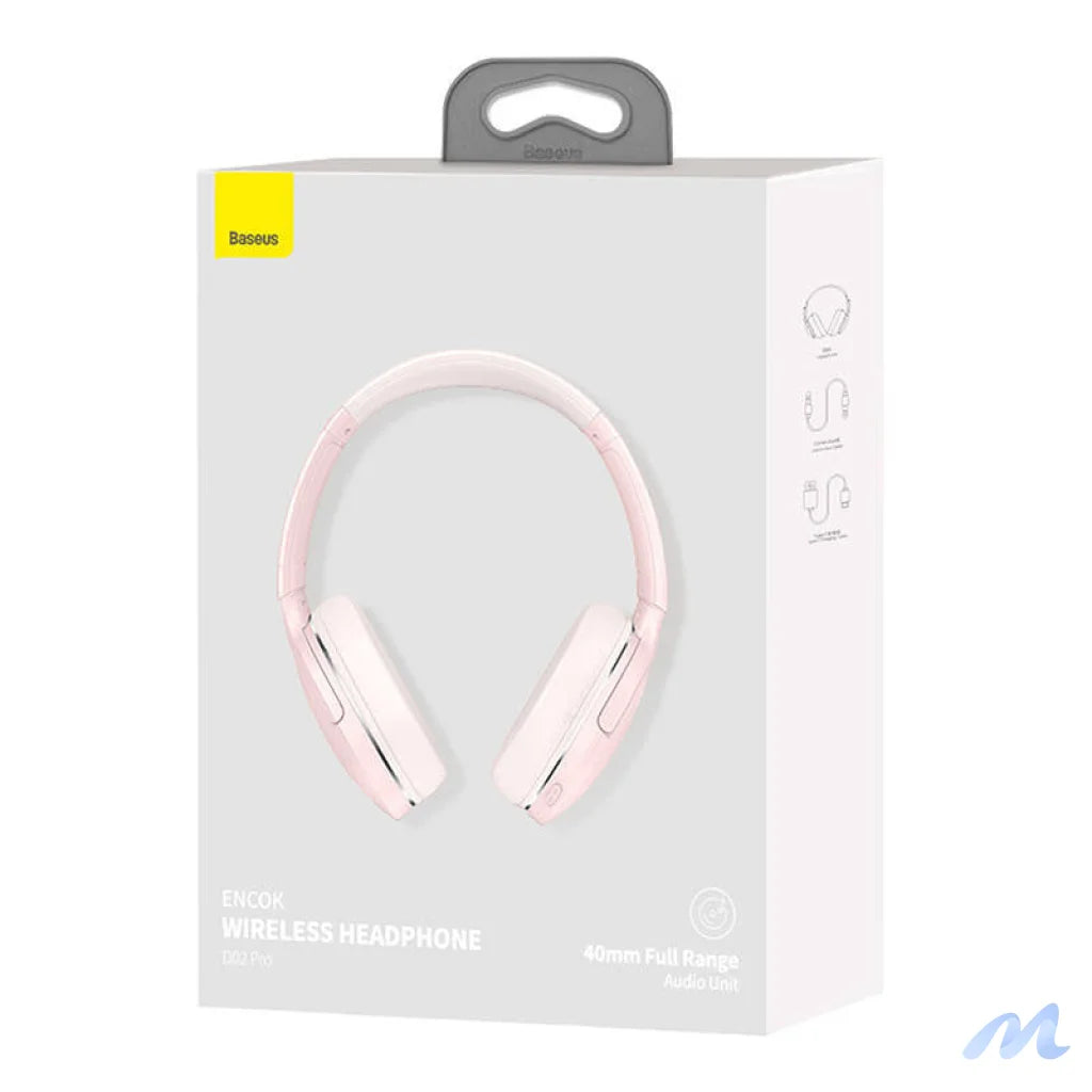 Wireless headphones Baseus Encok D02 PRO (pink)