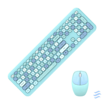 Wireless keyboard + mouse set MOFII 666 2.4G (Blue) Sets
