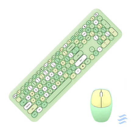 Wireless keyboard + mouse set MOFII 666 2.4G (Green) Sets