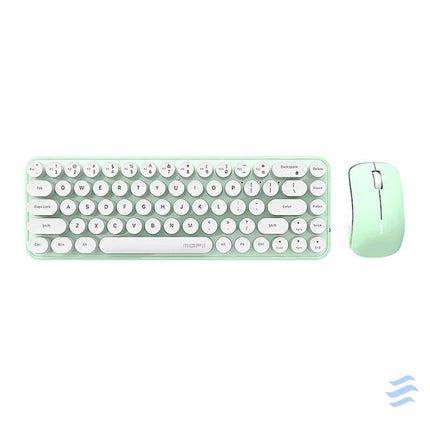 Wireless keyboard + mouse set MOFII Bean 2.4G (White Green) Sets