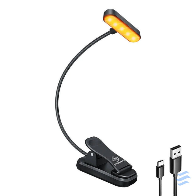 Wireless lamp Glocusent ET Head GLCSNTA1801 clip on book light USB C 650mAh timer Black Other