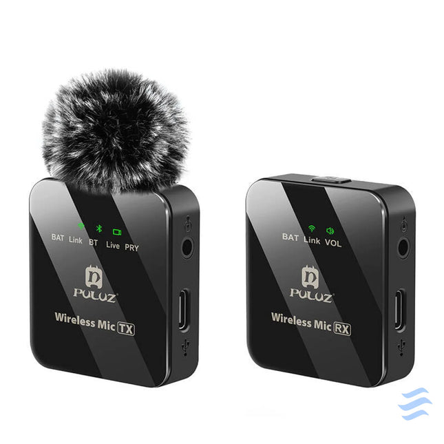 Wireless Lavalier Microphone PULUZ 1 TX + 1 RX Lavalier
