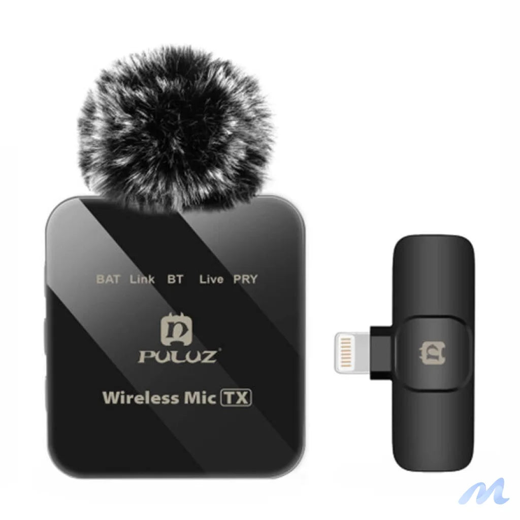 Wireless Lavalier Microphone PULUZ PU647B (lightning)