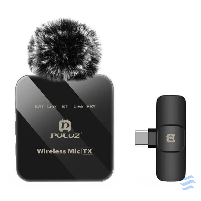 Wireless Lavalier Microphone PULUZ PU648B (USB C) Lavalier