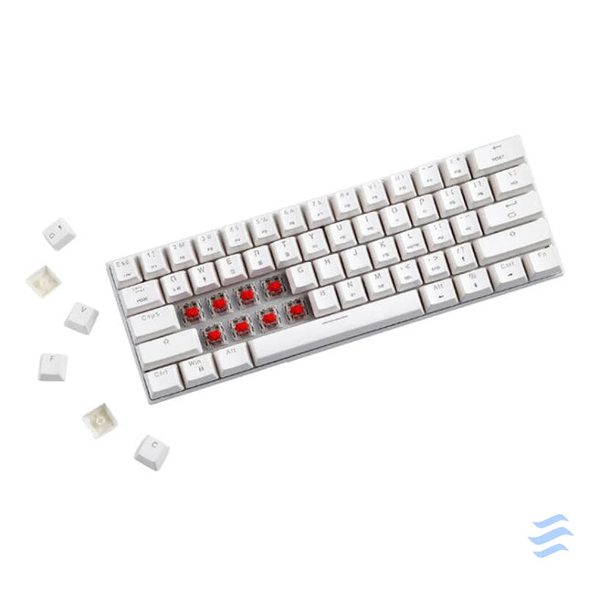 Wireless mechanical keyboard Motospeed SK62 White (blue switch) Wireless