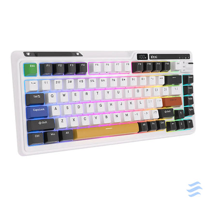 Wireless mechanical keyboard Royal Kludge KZZI K75 pro RGB Eternity Switch (black and white) Wireless