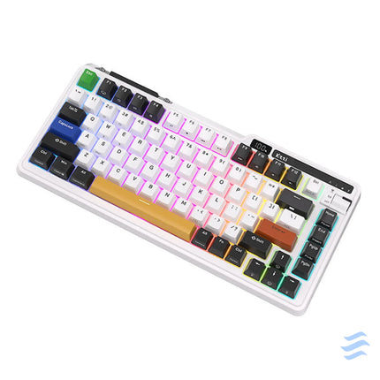 Wireless mechanical keyboard Royal Kludge KZZI K75 pro RGB Eternity Switch (black and white) Wireless