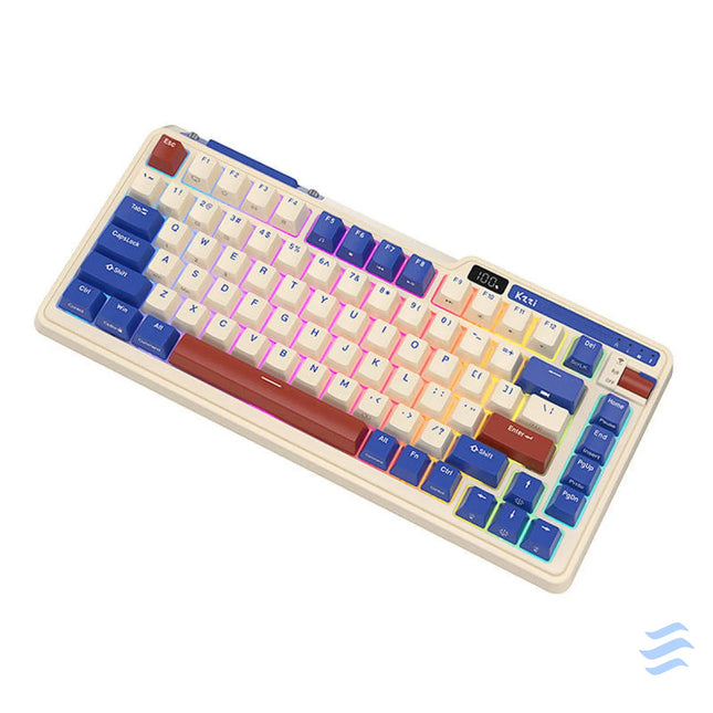 Wireless mechanical keyboard Royal Kludge KZZI K75 pro RGB Moment Switch (retro blue) Wireless