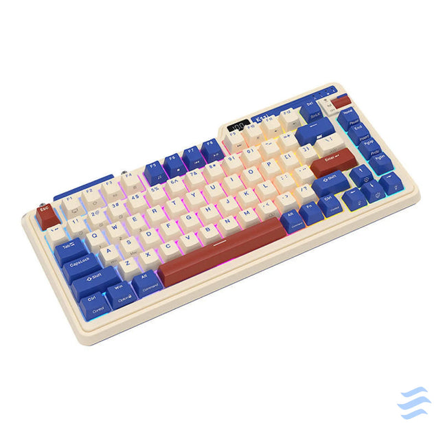 Wireless mechanical keyboard Royal Kludge KZZI K75 pro RGB Moment Switch (retro blue) Wireless
