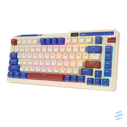 Wireless mechanical keyboard Royal Kludge KZZI K75 pro RGB Moment Switch (retro blue) Wireless