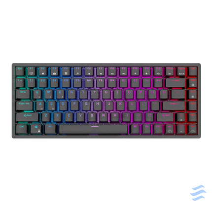 Wireless mechanical keyboard Royal Kludge RK84 RGB Brown switch (black) Wireless