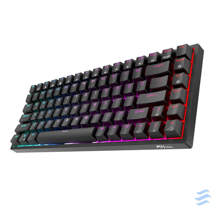 Wireless mechanical keyboard Royal Kludge RK84 RGB Brown switch (black) Wireless