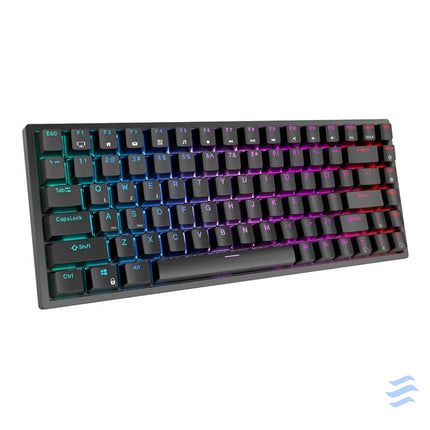 Wireless mechanical keyboard Royal Kludge RK84 RGB Brown switch (black) Wireless