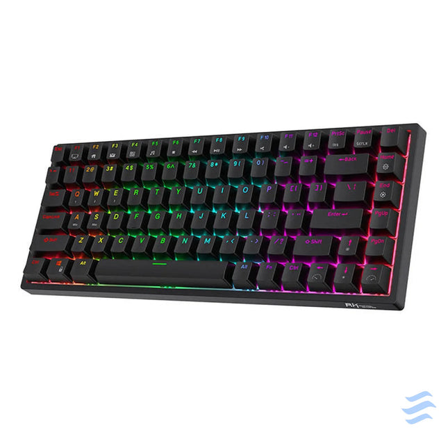 Wireless mechanical keyboard Royal Kludge RK84 RGB Red switch (black) Wired