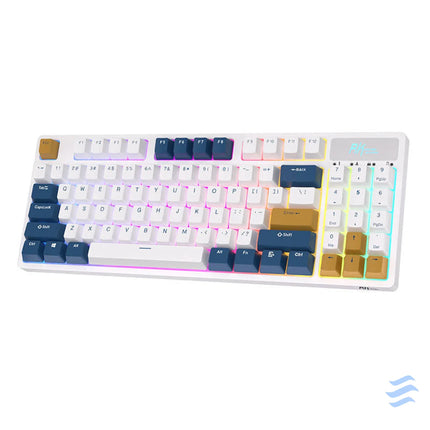 Wireless mechanical keyboard Royal Kludge RK89 RGB Lemon switch (white) Wireless